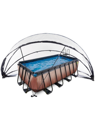 Басейн EXIT із куполом та тепловим насосом 400×200×100 см, "Дерево"